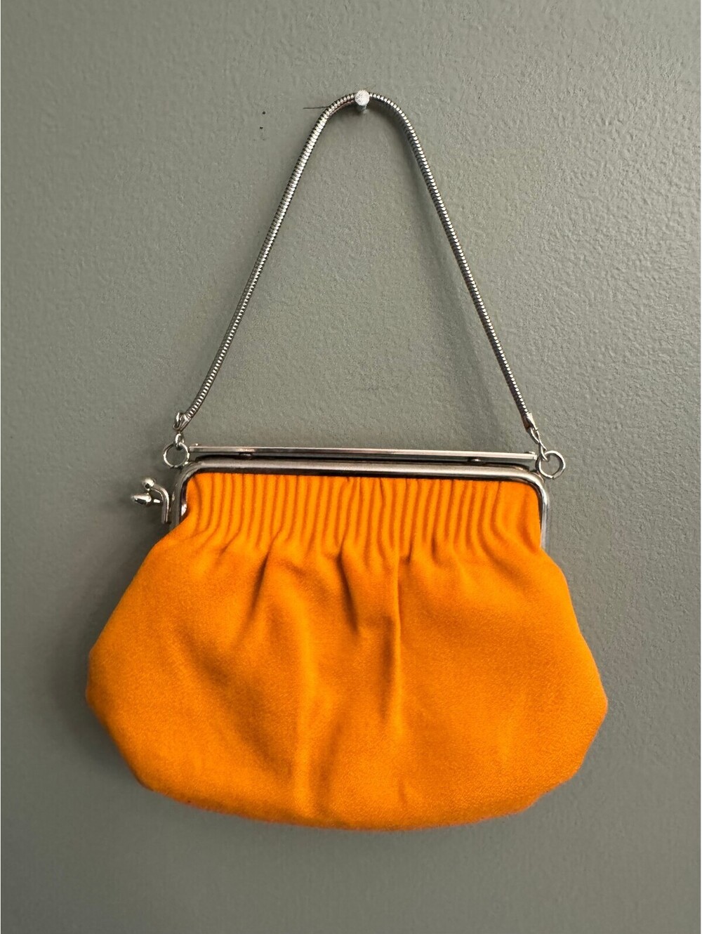 Orange Coin Purse/Handbag Vintage